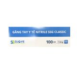 Găng tay y tế Nitrile không bột size L (màu trắng) (Hộp 100 chiếc)