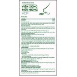 Viên xông mũi họng VCP - Dùng để xông trong trường hợp cảm cúm, ngạt mũi, ho do cảm cúm (Hộp 2 vỉ x 10 viên)