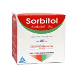 Sorbitol 5g - Điều trị triệu chứng táo bón và khó tiêu (Hộp 20 gói x 5g)