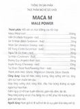 Thực phẩm bảo vệ sức khỏe MACA M MALE POWER - Giúp bổ thận, tăng cường chức năng thận, giảm nguy cơ rối loạn tuyến tiền liệt, giảm bớt mệt mỏi (Hộp 1 chai x 60 viên)