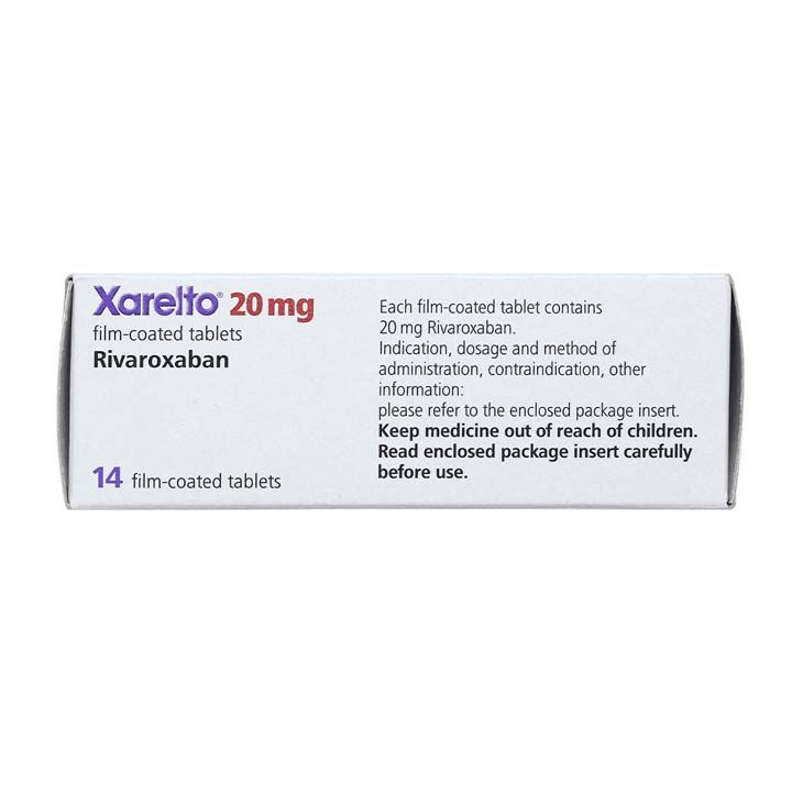 Xarelto 20mg Dự phòng và điều trị huyết khối (Hộp 1 vỉ x 14 viên