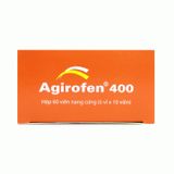 Agirofen 400 - Hạ sốt, giảm đau và chống viêm từ nhẹ đến vừa (Hộp 6 vỉ x 10 viên)