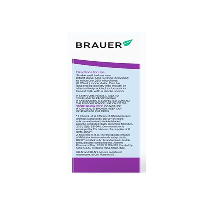 BRAUER Baby ColicEze Probiotic Drops Hỗ trợ tiêu hóa cho trẻ em (Hộp Nhà Thuốc Helios