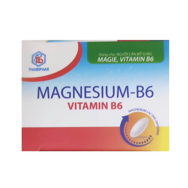 Thực phẩm bảo vệ sức khỏe MAGNESIUM B6 Bổ sung magie và vitamin B6