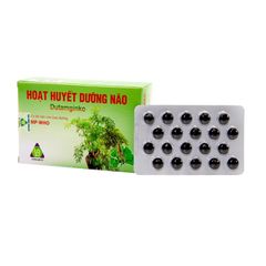 Hoạt huyết dưỡng não Dutamginko - Điều trị thiểu năng tuần hoàn não (Hộp 1 túi x 5 vỉ x 20 viên)