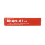 Bisoprolol 5mg Novartis - Điều trị tăng huyết áp, đau thắt ngực, suy tim (Hộp 4 vỉ x 25 viên)