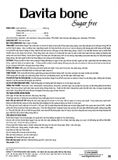 Davita Bone Sugar Free - Phòng ngừa và điều trị loãng xương (Hộp 1 tuýp x 10 viên sủi)