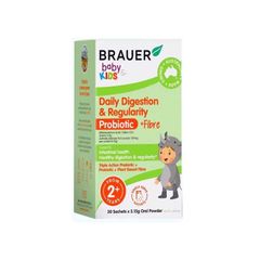 BRAUER Daily Digestion & Fibre - Hỗ trợ tiêu hóa trẻ từ 2 tuổi (Hộp 30 gói)