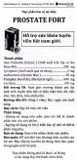 Thực phẩm bảo vệ sức khỏe Vitamins For Life Prostate Fort - Hỗ trợ sức khỏe tuyến tiền liệt nam giới (Hộp 1 lọ 30 viên)