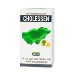 Cholessen Decotra - Hỗ trợ giảm cholesterol máu, giảm gan nhiễm mỡ (Hộp 1 lọ x 30 viên nang)