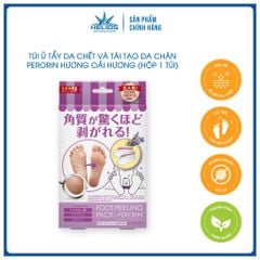 FOOT PEELING PACK - PERORIN (LAVENDER) - Túi ủ giúp làm sạch da, loại bỏ tế bào da chết ở chân; Giúp dưỡng ẩm, làm sáng và làm mềm mịn da vùng bàn chân (Hộp 1 túi)
