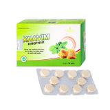 Thực phẩm bảo vệ sức khỏe KHAVIM KINGPHAR - Hỗ trợ bổ phế, hạn chế ho nhiều, giảm tăng tiết đờm dãi, giảm đau rát họng do ho kéo dài (Hộp 2 vỉ x 10 viên)