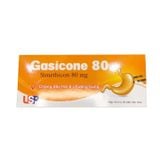 Gasicone 80 - Giảm các triệu chứng đầy hơi, đầy bụng, chướng bụng (Hộp 10 vỉ x 10 viên)