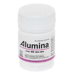Thực phẩm bảo vệ sức khoẻ Alumina - Hỗ trợ giảm viêm loét dạ dày, tá tràng (Chai 60 viên nén)