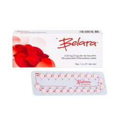 Belara - Dùng để tránh thai (Hộp 1 vỉ x 21 viên nén bao phim)