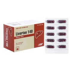 Liverton 140 - Điều trị bệnh gan, bảo vệ và giải độc gan (Hộp 10 vỉ x 10 viên nang cứng)