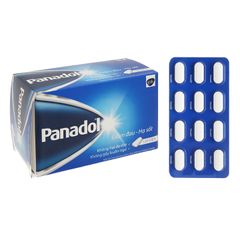 Panadol 500mg - Giảm đau, hạ sốt (Hộp 10 vỉ x 12 viên)