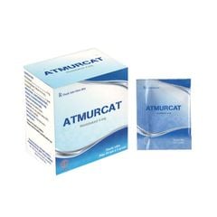 Atmurcat 4mg - Dự phòng và điều trị hen phế quản mạn tính, làm giảm các triệu chứng của viêm mũi dị ứng theo mùa (Hộp 20 gói x 1g)