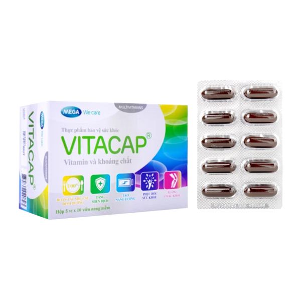 Vitacap Bổ sung vitamin và khoáng chất (Hộp 5 vỉ x 10 viên nang mềm