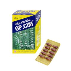 Viên Ích Mẫu OP.CIM - Chỉ định trong kinh nguyệt không đều, đau bụng kinh, rối loạn kinh nguyệt (Hộp 5 vỉ x 10 viên) (CSCN)