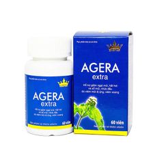 Thực phẩm bảo vệ sức khỏe AGERA extra - Hỗ trợ giảm ngạt mũi, hắt hơi, nhức đầu do viêm mũi dị ứng (Hộp 1 chai x 60 viên)