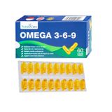 Thực phẩm bảo vệ sức khỏe NATURECARE OMEGA 369 - Bổ sung omega 3, 6, 9 cho cơ thể, giảm nguy cơ xơ vữa động mạch, hỗ trợ giảm cholesterol trong máu (Hộp 3 vỉ x 20 viên)