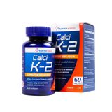 Thực phẩm bảo vệ sức khỏe PHARMA WORLD CALCI K-2 - Bổ sung canxi và một số vitamin, khoáng chất giúp chắc xương, hỗ trợ giảm nguy cơ loãng xương (Hộp 1 lọ x 60 viên)