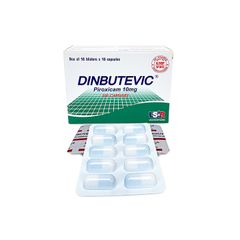 Dinbutevic 10mg - Điều trị các triệu chứng viêm xương khớp và viêm khớp dạng thấp (Hộp 10 vỉ x 10 viên)