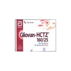 Abioval-HCTZ 160/25 - Điều trị cao huyết áp, hỗ trợ điều trị suy tim, ngăn ngừa đột quỵ (Hộp 3 vỉ x 10 viên)