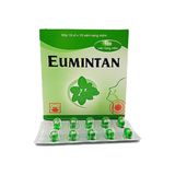 Eumintan - Điều trị các chứng ho, cảm cúm, đau họng hoặc sát trùng trên đường hô hấp (Hộp 10 vỉ x 10 viên)