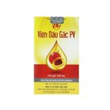 Viên uống Dầu Gấc PV - Giúp cải thiện thị lực, giảm quáng gà, mờ mắt (Hộp 1 lọ x 100 viên)