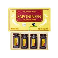 Thực phẩm bảo vệ sức khỏe SAPONINSEN - Hỗ trợ nâng cao sức đề kháng, tăng cường sức khỏe (Hộp 12 ống x 8ml)