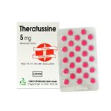 Theratussine 5mg - Ngăn ngừa và làm giảm các tình trạng dị ứng gây ngứa và các tình trạng dị ứng da khác, bao gồm nổi mề đay (Hộp 10 vỉ x 25 viên)