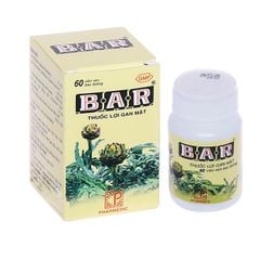 Bar - Hỗ trợ các bệnh lý về gan, giúp thông tiểu, nhuận trường (Hộp 1 lọ x 60 viên)