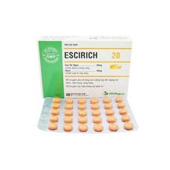 Escivex 20 tablets - Điều trị rối loạn trầm cảm nặng (MDD), rối loạn lo âu tổng quát (GAD) (Hộp 3 vỉ x 10 viên)