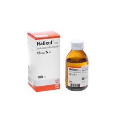 Halixol 15mg/5ml - Điều trị bệnh đường hô hấp, tan đàm trong viêm mũi họng (Hộp 1 lọ x 100ml)