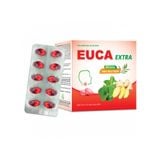 Thực phẩm bảo vệ sức khoẻ EUCA Extra - Hỗ trợ hô hấp, giúp làm ấm họng, hỗ trợ giảm đau rát họng (Hộp 10 vỉ x 10 viên nang mềm)