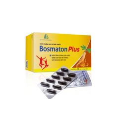 Bosmaton Plus - Giúp tăng cường sức khỏe, nâng cao sức đề kháng, hỗ trợ giảm mệt mỏi (Hộp 6 vỉ x 10 viên)