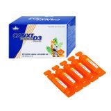 Thực phẩm bảo vệ sức khỏe CANXI VITAMIN D3 KINGPHAR - Bổ sung Canxi, vitamin D3, giảm nguy cơ loãng xương (Hộp 30 ống x 5ml)