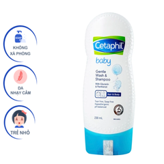 Sữa tắm gội Cetaphil Baby Gentle Wash & Shampoo (2in1) (Chai 230ml)