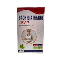 Bách Địa Khang USVIP - Hỗ trợ giảm các biểu hiện đau đầu, ho, hắt hơi (Lọ 30 viên)