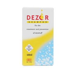 Dezor Shampoo - Dầu gội điều trị tại chỗ viêm da tiết bã, và gàu nặng ở da đầu (Hộp 1 chai 60ml)