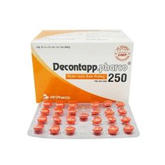 Thực phẩm bảo vệ sức khỏe Decontapp.pharco 250 - Giúp tiêu phong, mạnh gân cốt (Hộp 10 vỉ x 25 viên)