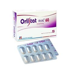 Orlistat RVN 60mg - Giảm cân cho người lớn thừa cân (Hộp 3 vỉ x 10 viên)