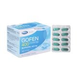 Gofen 400mg clearcap - Điều trị các cơn đau từ nhẹ đến trung bình, hạ sốt và kháng viêm (Hộp 5 vỉ x 10 viên)