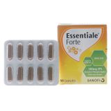 Essentiale Forte 300mg - Cải thiện các triệu chứng ăn không ngon, cảm giác tức bên phải vùng thượng vị (Hộp 5 vỉ x 10 viên)