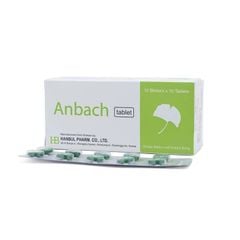 Anbach Tablet - Điều trị rối loạn tuần hoàn ngoại biên (Hộp 10 vỉ x 10 viên)
