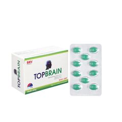 Topbrain - Tăng tuần hoàn não, tăng cường trí nhớ, tăng khả năng nhận thức, bổ sung cho các trường hợp thiếu hụt Magnesi (Hộp 6 vỉ x 10 viên)