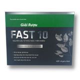 Thực phẩm bảo vệ sức khoẻ Giải Rượu Fast 10 - Hỗ trợ giảm các tác hại của rượu bia (Hộp 24 gói x 10ml)