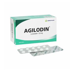 Agilodin 10mg - Điều trị viêm mũi dị ứng, viêm kết mạc dị ứng, ngứa và mề đay (Hộp 10 vỉ x 10 viên)